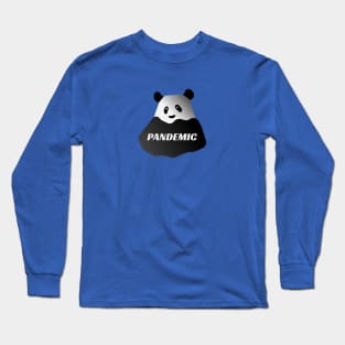 Pandemic Panda (royal blue) Long Sleeve T-Shirt